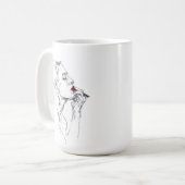 Mug Application du rouge à lèvres (Devant gauche)