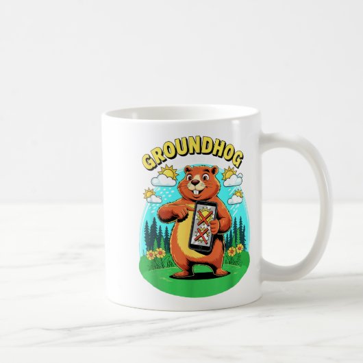 Mug Application météo de marmotte prédiction de prévis (Droite)