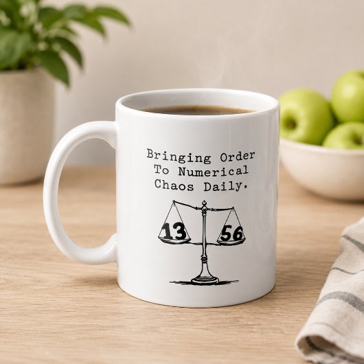 Mug Apporter de l'ordre au chaos numérique Math Guru