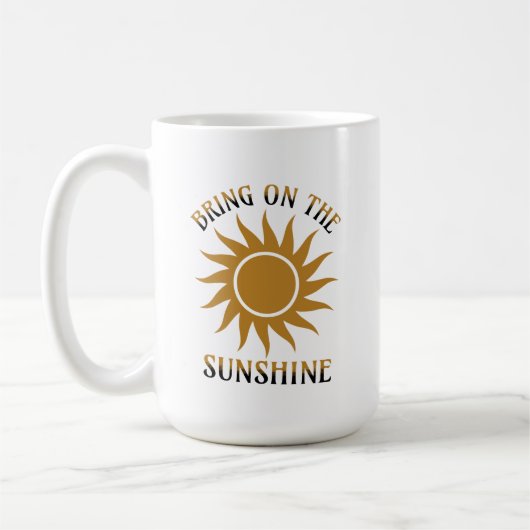 Mug Apportez le Golden Sunshine (Gauche)