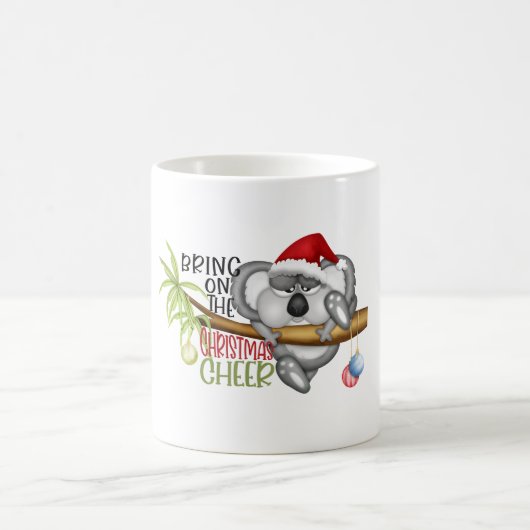 Mug Apportez le koala de la fête de Noël (Centre)