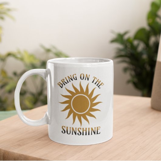 Mug Apportez le soleil doré
