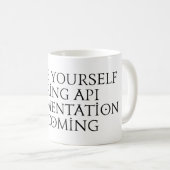Mug Apportez-vous une documentation api ennuyeuse qui  (Devant droit)