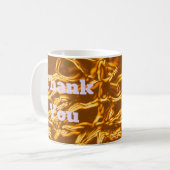 Mug Appréciation Abstraite en or liquide du Merci (Devant gauche)