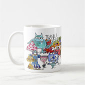 Mug Appréciation Alien Merci Drôle Drôle Dessin (Gauche)