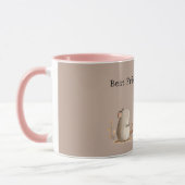 Mug Appréciation de la Souris Hérisson Marron Crème Mi (Gauche)