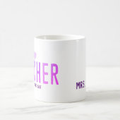 Mug Appréciation de l'enseignant Amour Inspirer soins  (Centre)