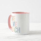 Mug Appréciation de l'enseignant Arc-en-ciel Enseigner (Devant gauche)
