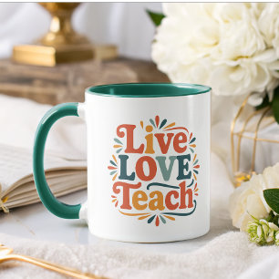 Mug Appréciation de l'enseignant de l'arc-en-ciel