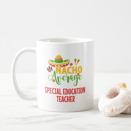 Mug Appréciation de l'enseignant de l'enseignement spé (Avec donut)