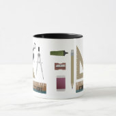 Mug Appréciation de l'enseignant de mathématiques pers (Centre)