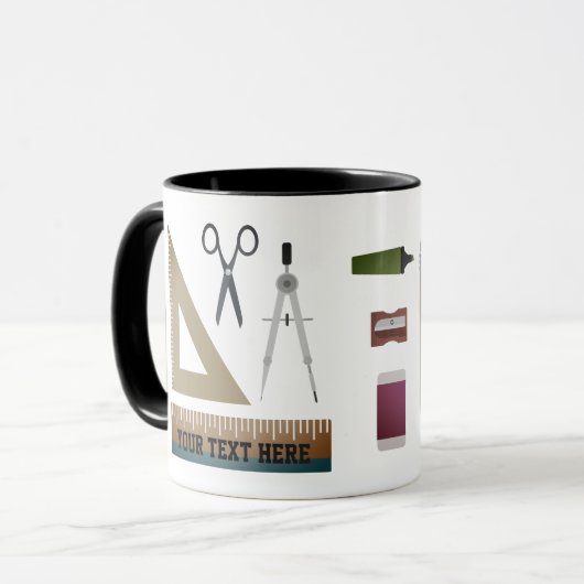 Mug Appréciation de l'enseignant de mathématiques pers (Devant gauche)