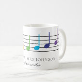Mug Appréciation de l'enseignant de musique Merci Rain (Devant droit)