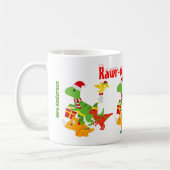 Mug Appréciation de l'enseignant de Noël Enfants Dinos (Gauche)