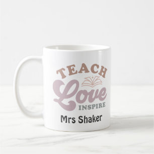 Mug Appréciation de l'enseignant Enseigner l'amour Ins