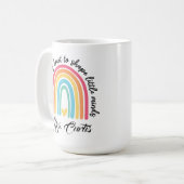 Mug Appréciation de l'enseignant Il faut un grand coeu (Devant gauche)