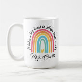 Mug Appréciation de l'enseignant Il faut un grand coeu (Gauche)