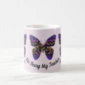 Mug Appréciation de l'enseignant Merci papillon brilla (Centre)