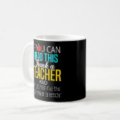Mug Appréciation de l'enseignant mignon et drôle (Devant gauche)