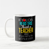 Mug Appréciation de l'enseignant mignon et drôle (Gauche)