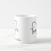 Mug Appréciation de l'enseignant Nom personnalisé Merc (Centre)