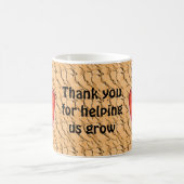 Mug Appréciation de l'enseignant Rouge Apple Merci de  (Centre)