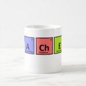 Mug Appréciation de professeur de Tableau périodique (Centre)
