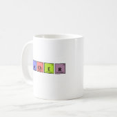 Mug Appréciation de professeur de Tableau périodique (Devant gauche)