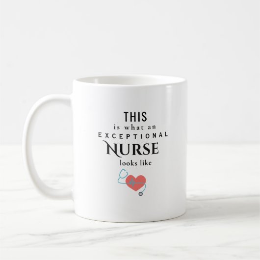 Mug Appréciation des infirmières exceptionnelles (Gauche)
