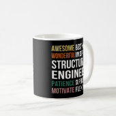 Mug Appréciation des ingénieurs structuraux (Devant droit)