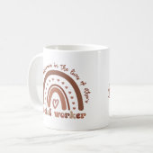 Mug Appréciation des travailleurs sociaux Cadeaux d'ét (Devant gauche)