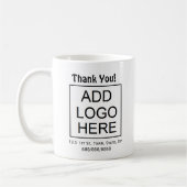 Mug Appréciation du client ou de l'employé du logo d'e (Gauche)