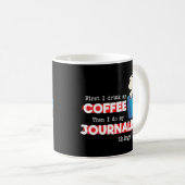 Mug Appréciation du journaliste et café (Devant droit)