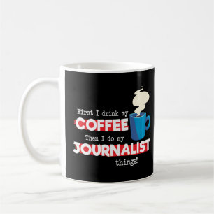 Mug Appréciation du journaliste et café