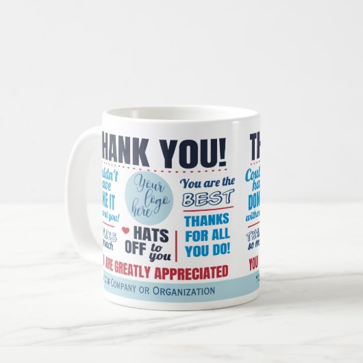 Mug Appréciation du Merci de l'entreprise (Devant gauche)