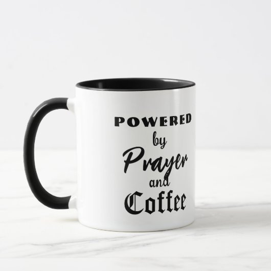 Mug Appréciation du pasteur alimentée par le café de p (Gauche)