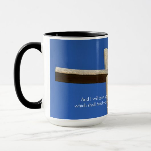 Mug Appréciation du pasteur avec croix (Gauche)