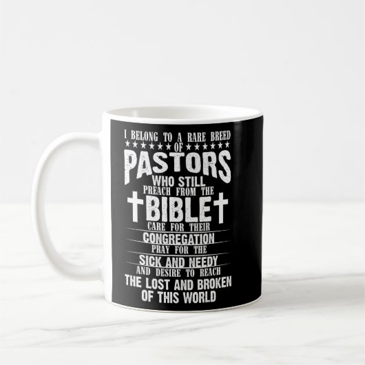 Mug Appréciation du pasteur Christian Pracher Hommes F (Gauche)