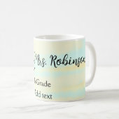 Mug appréciation du professeur d'aquarelle jaune simpl (Devant droit)