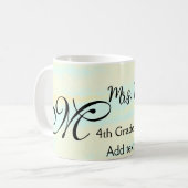 Mug appréciation du professeur d'aquarelle jaune simpl (Devant gauche)