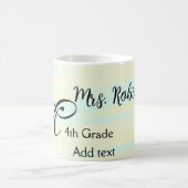 Mug appréciation du professeur d'aquarelle jaune simpl (Centre)