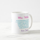 Mug appréciation du professeur merci moderne coloré (Devant droit)