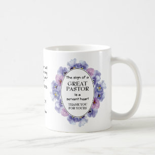 Mug Appréciation florale blanche personnalisée