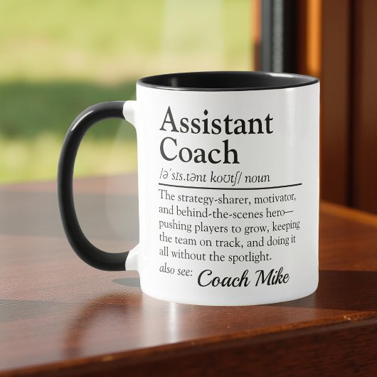 Mug Appréciation personnalisée de la définition du coa