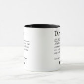 Mug Appréciation personnalisée de la définition du dir (Centre)