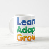 Mug Apprendre Adapter Grandir (Devant gauche)