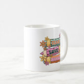 Mug Apprendre Amour Inspirer Design Rétro (Devant droit)