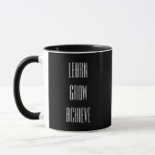 Mug Apprendre, grandir, atteindre une recette simple p (Gauche)
