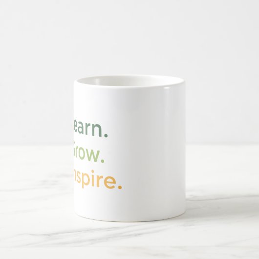 Mug Apprenez. Croissance. Inspire. (Centre)