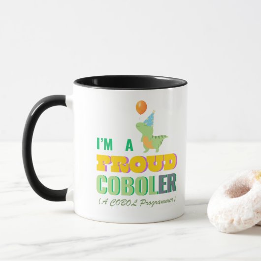 Mug Apprenez la programmation Cobol et soyez fier (Avec donut)